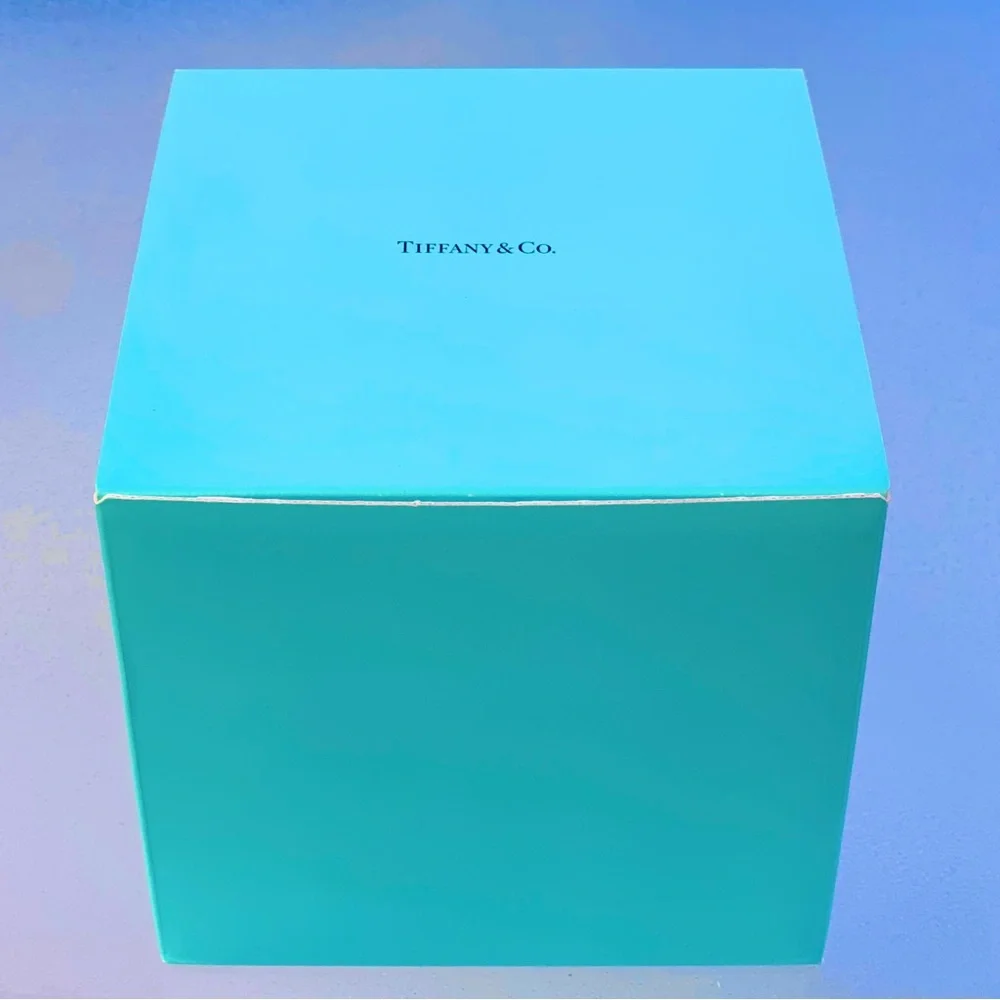 Tiffany & Co. Empty Cube Box No. 148 with Branded Tissue Paper